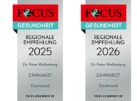 FOCUS-Empfehlung für Zahnarzt Dr. Peter Wellenberg